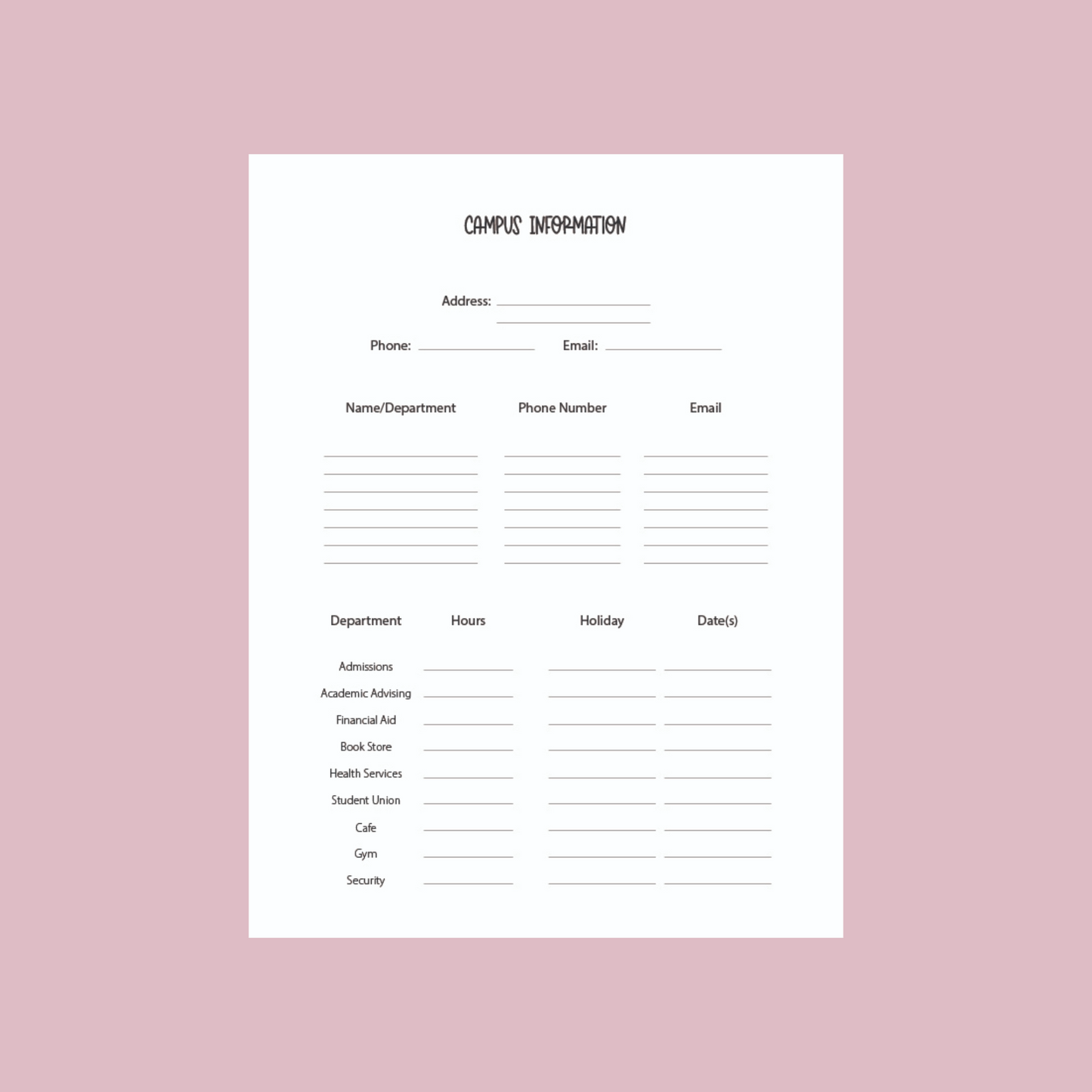 2025 Dated Pastel Leopard Academic Planner