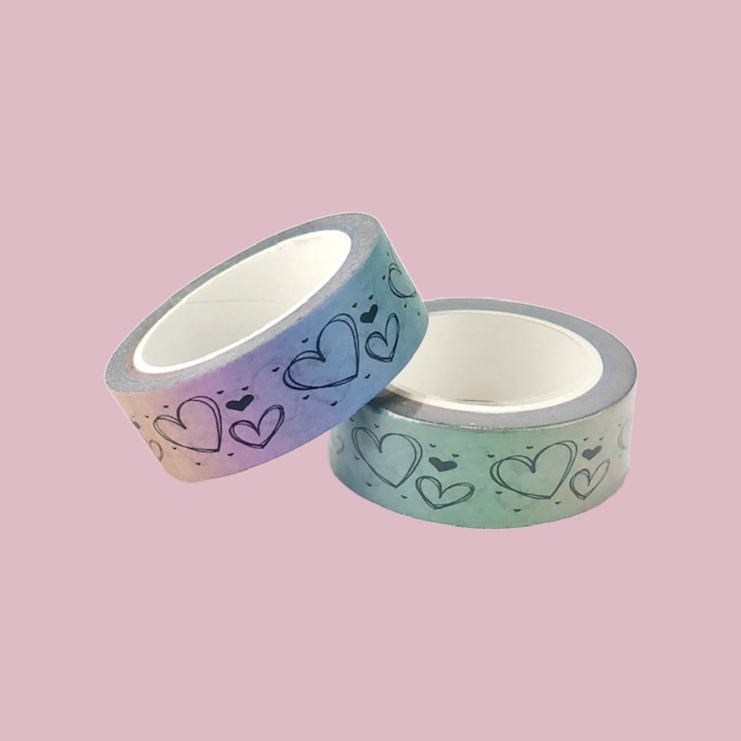 Gradient Hearts Washi Tape