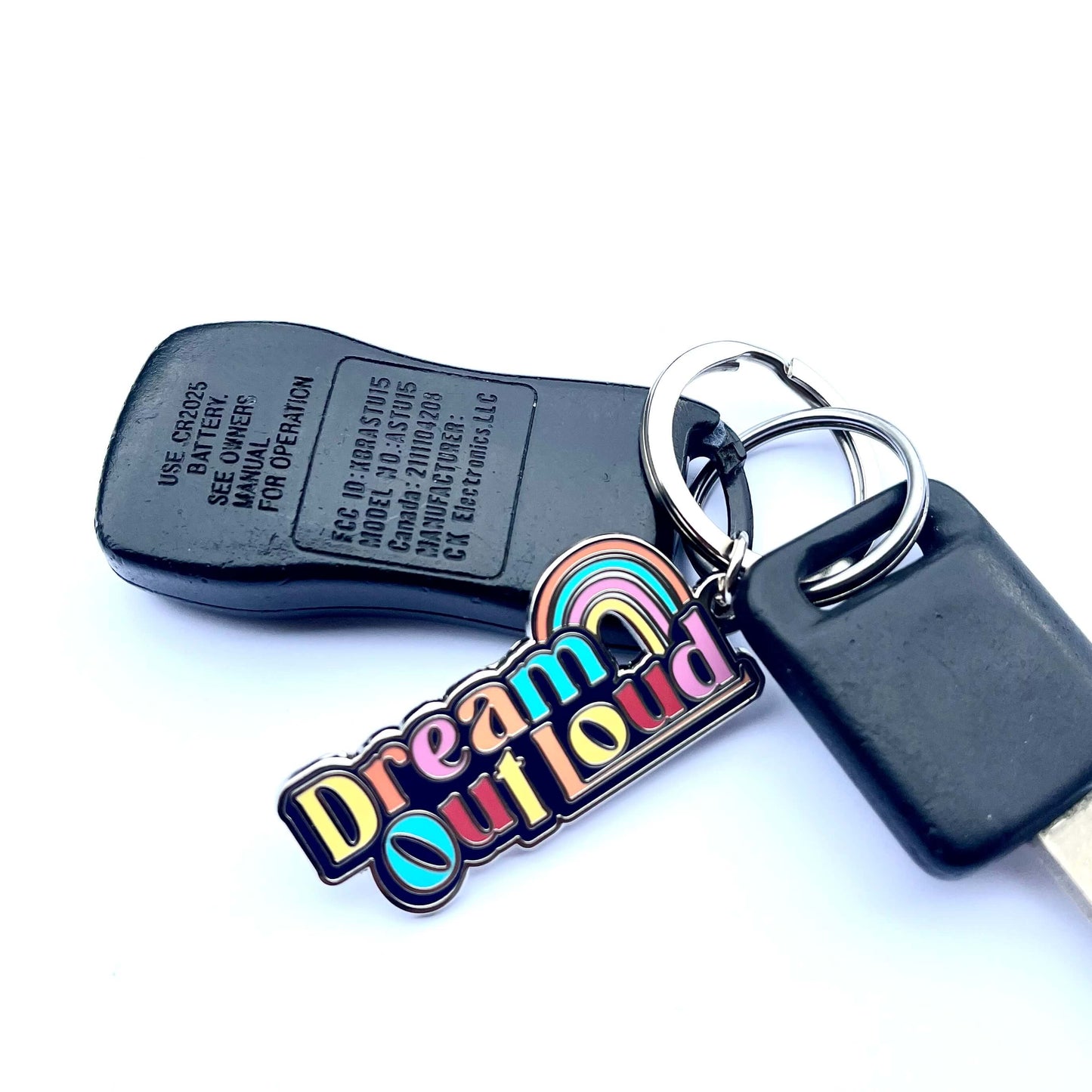 Dream Out Loud Enamel Keychain