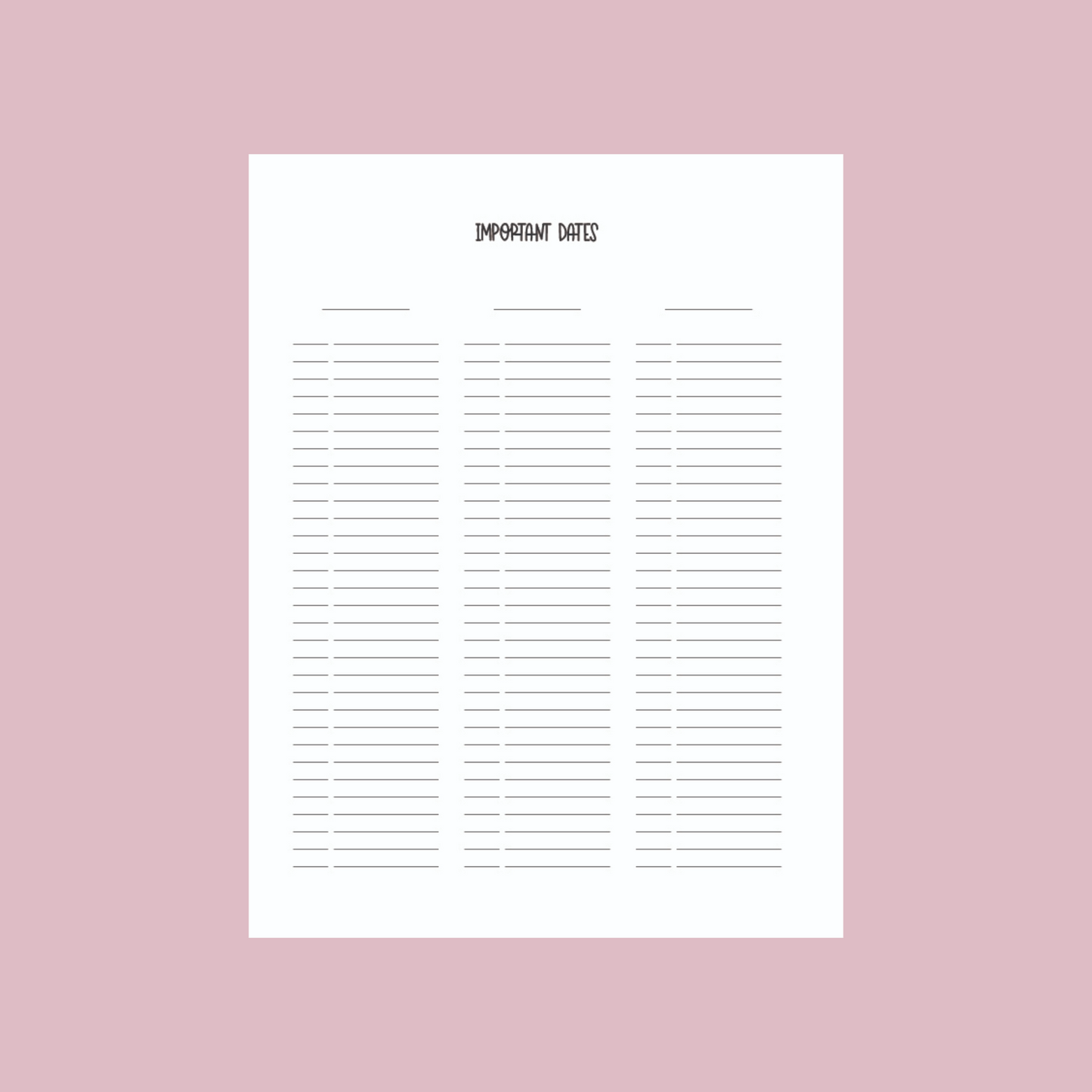Colorful Hearts Undated Academic Planner