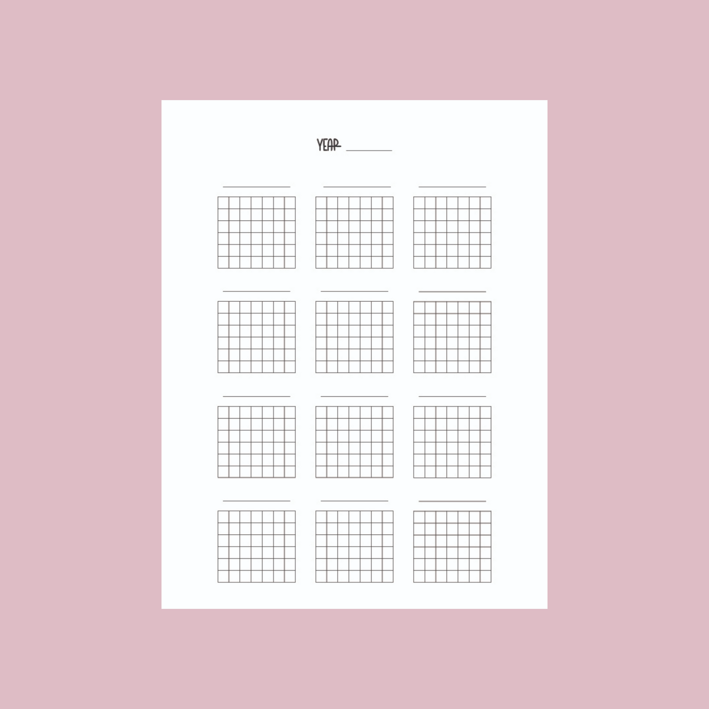 Pastel Leopard Undated Weekly Planner