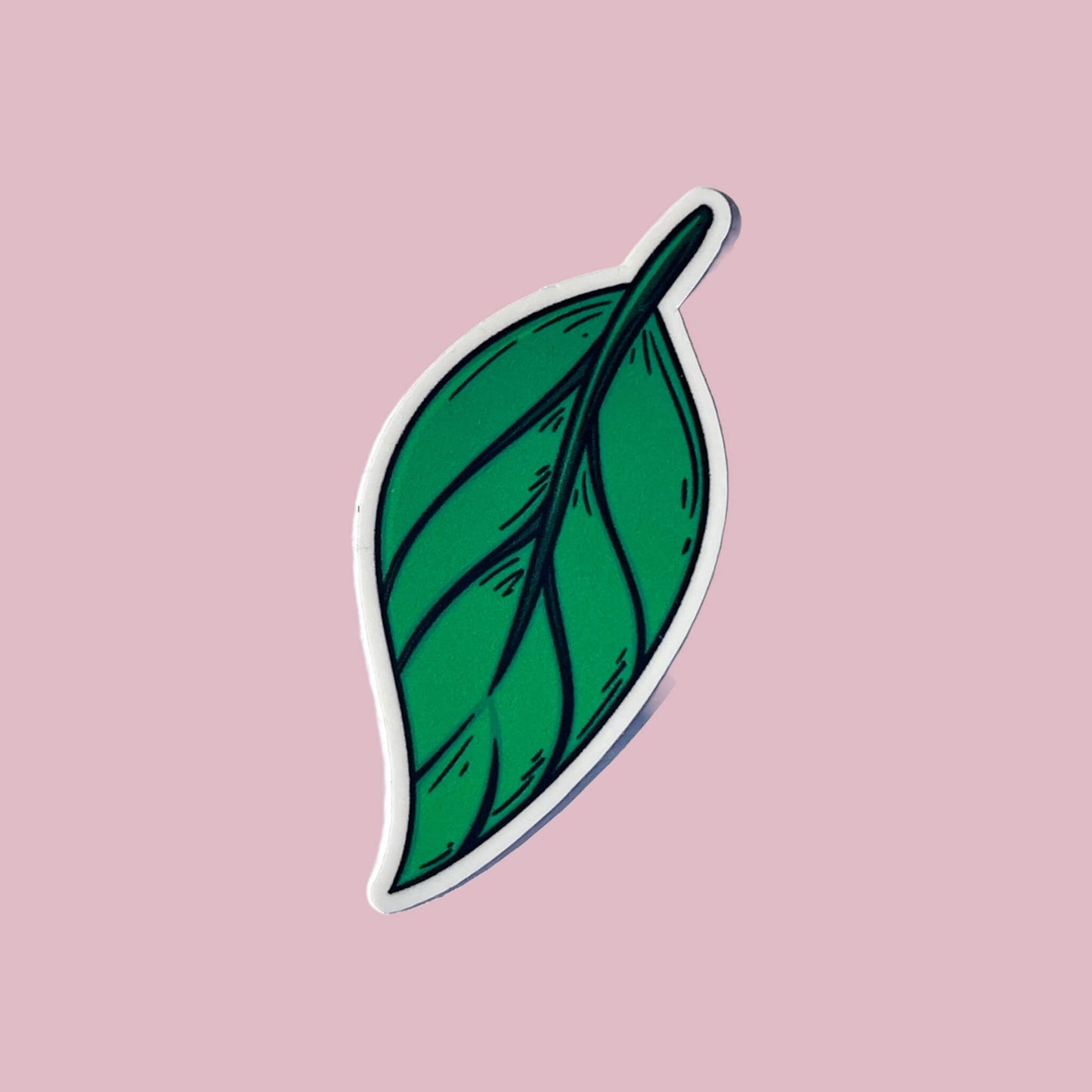 Green Leaf Vinyl Sticker