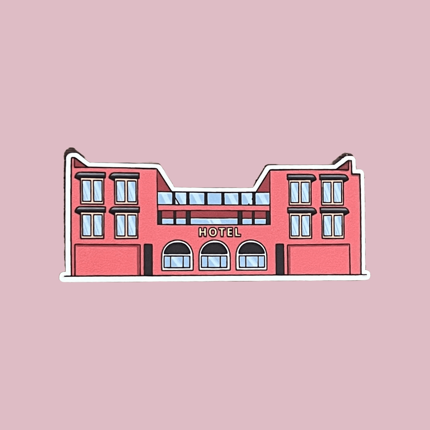 Hotel Vinyl Die Cut Sticker