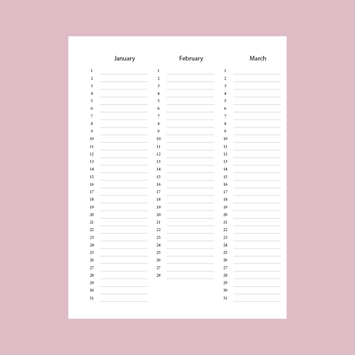 2025 Dated Pastel Leopard Academic Planner