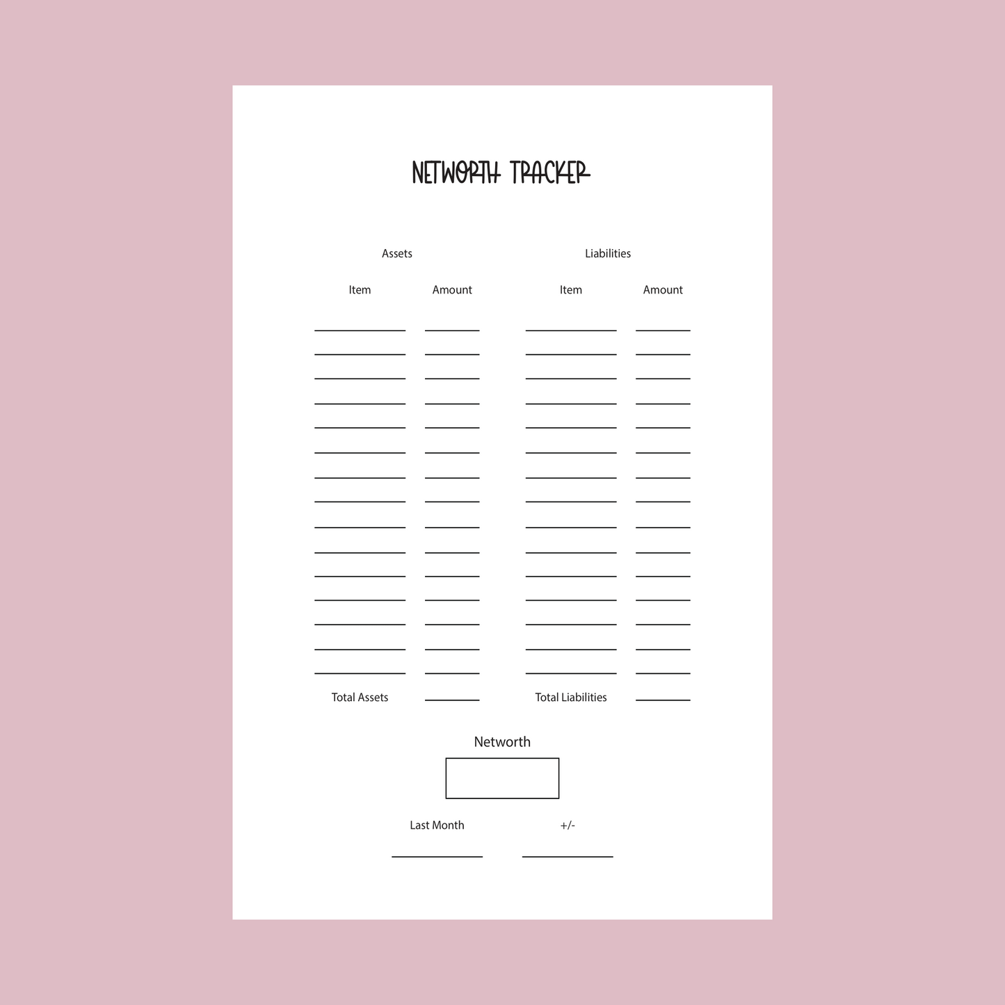 Pink Butterflies Budget Planner