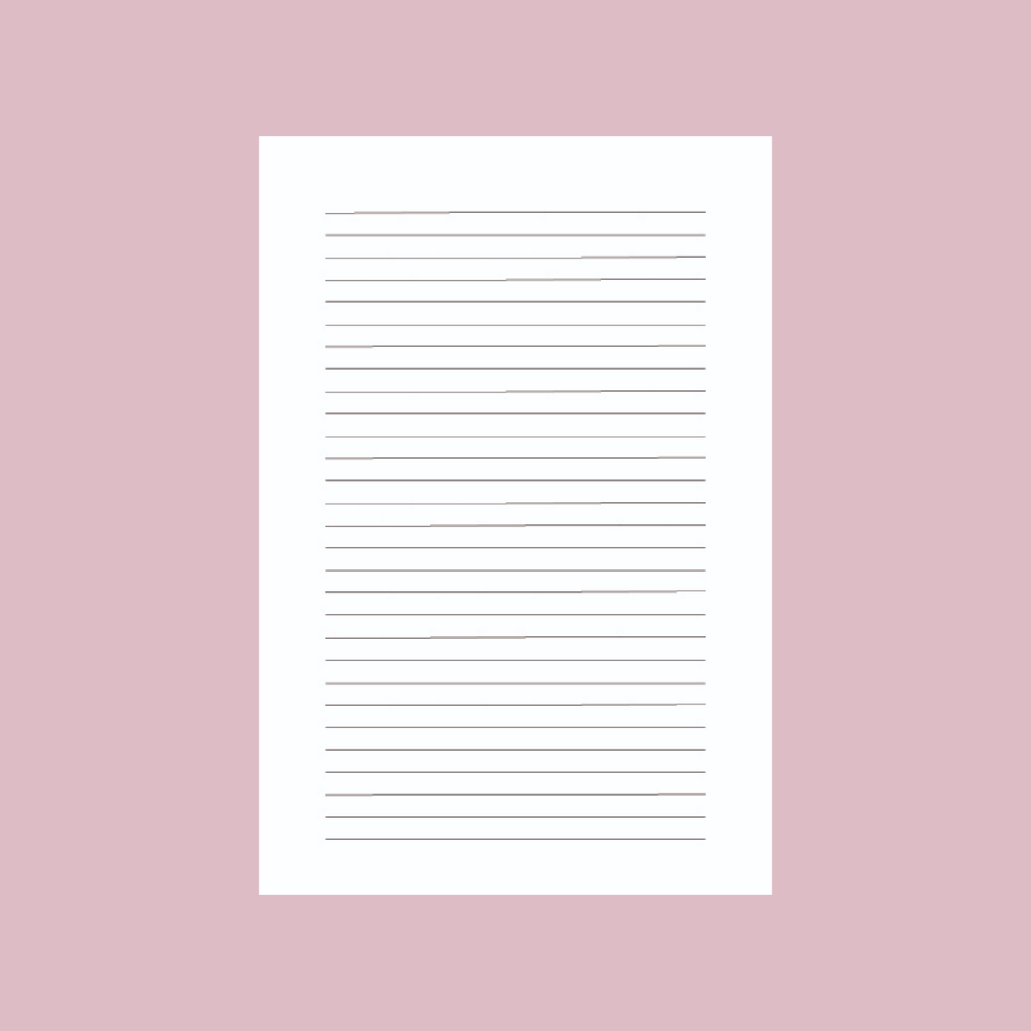 Pink Stripes Reading/Book Journal