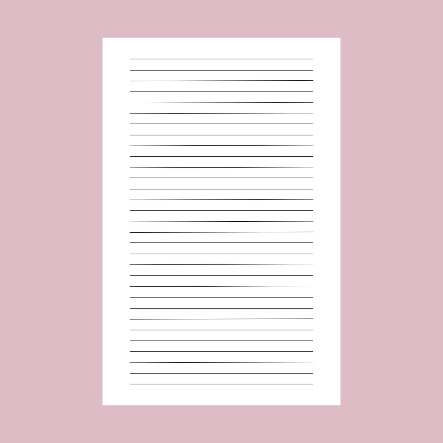 Pink Stripes Undated Monthly Planner