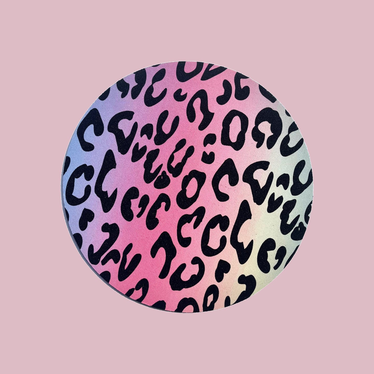 Pastel Rainbow Leopard Mousepad