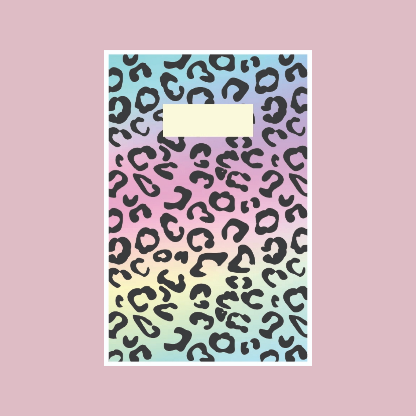 2025 Dated Pastel Leopard Academic Planner
