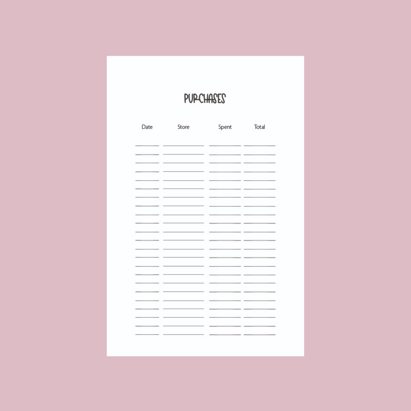 Pink Stripes Reading/Book Journal