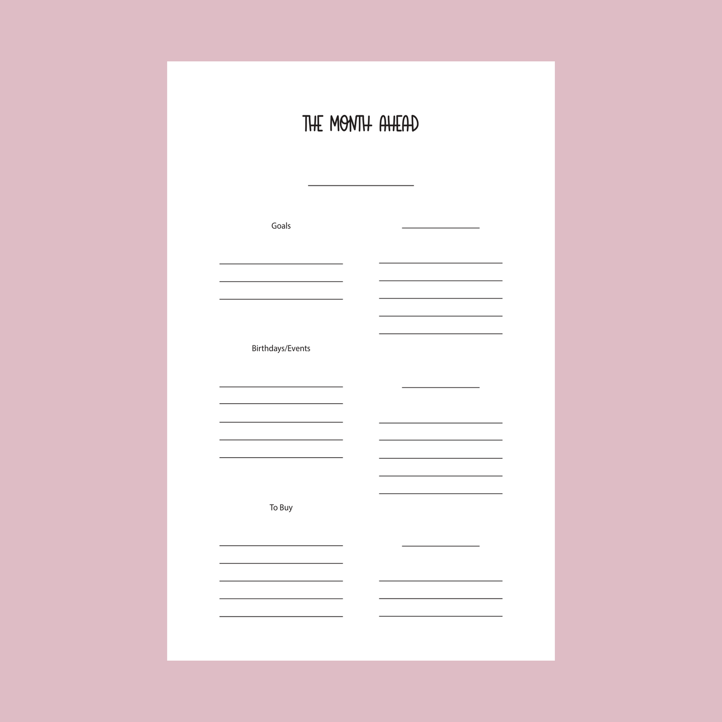 Pastel Leopard Undated Monthly Planner