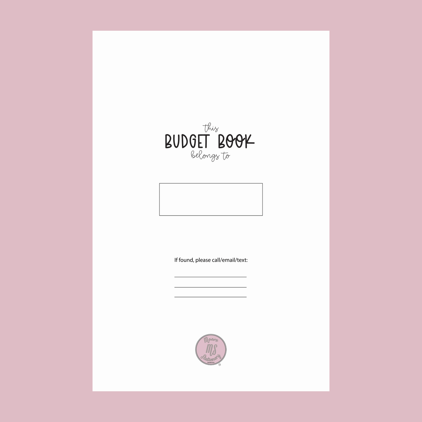 Pastel Leopard Budget Planner