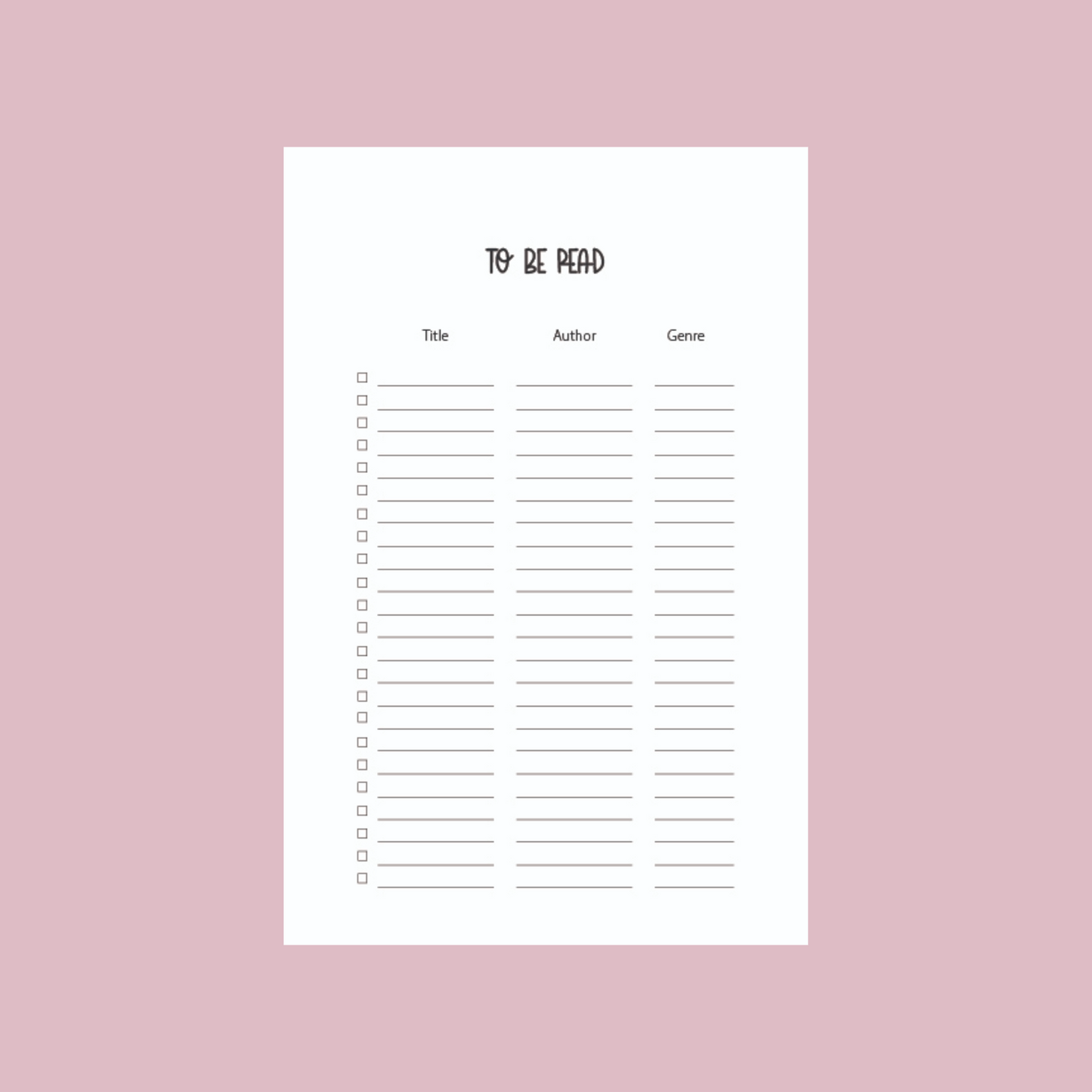 Pink Stripes Reading/Book Journal