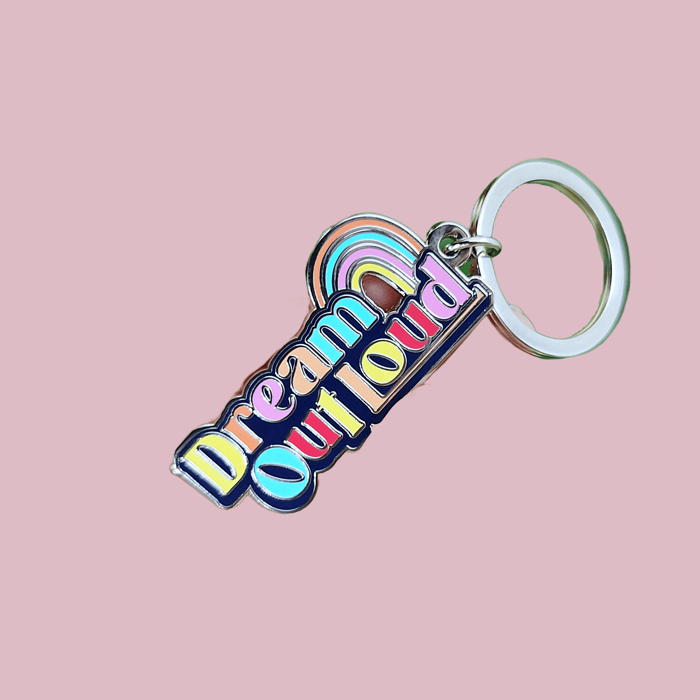Dream Out Loud Enamel Keychain