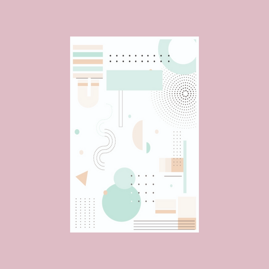 Green Abstract Undated Academic Planner