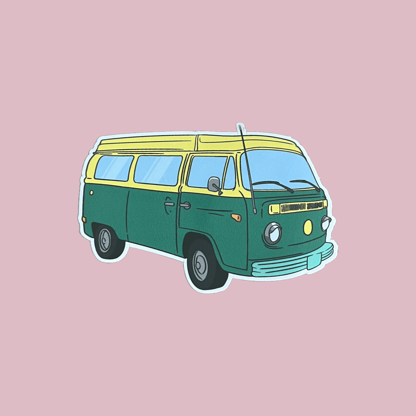 Camper Van Vinyl Die Cut Sticker