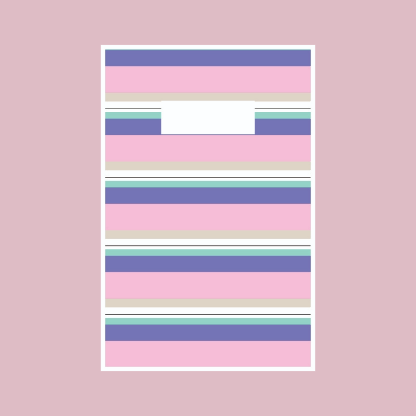 Pink Stripes Weekly Planner